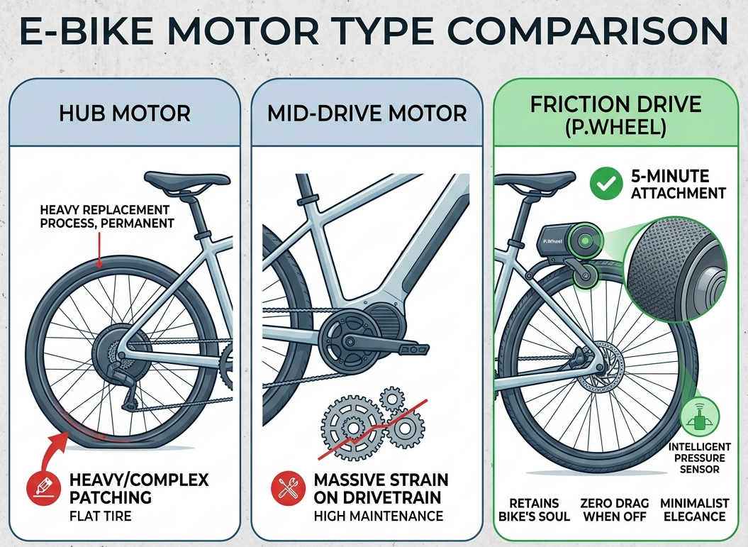 Mid-Drive, Hub Motor, or Friction Drive? Finding the Sweet Spot for Commuters
